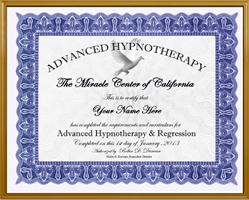 Adv. Hypnosis Training Certificate